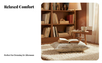Modern Chinese Design Tasseled Square Footstool Tassel Accent Floor Cushion Comfortable Pouf Ottoman Soft Top for Homeowners, Adults, Design Enthusiasts, Living Room, Bedroom, Next to Sofa