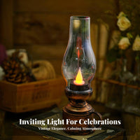 Flameless oil lantern Battery Operated Retro Night Light for gatherings Planners