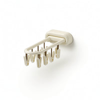 Drying Rack with Sock Clips No-Drill Clothes Airer with Sock Clips Wall Drying Rack Space-Saving Compact for Bathroom, Balcony