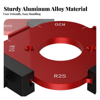High Precision Woodworking Corner Rounding Jig Polished Burr-Clean Surface Woodworking Corner Rounding Tool Long-Lasting for DIY Enthusiasts