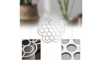 Stainless Steel Metal Flower Frog with Cutouts Rustproof Flower Frog Reusable Vase Grid Easy to Use for Florists, Hobbyists, Tabletop Arrangements, Home Decor
