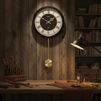 Crystal Pendulum Clock Movement Easy to Install Swinging Clock Mechanism Battery Operated for Crafters, Hobbyists, Home Decor