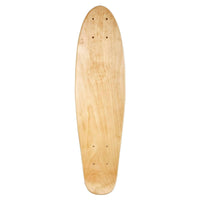 Natural Wood Finish aquaticShaped Skateboard Deck Pre-Drilled Holes 22-Inch Skateboard Deck