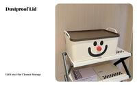 Cheerful Face Storage Cube Stackable Organizer Box Cute Design for Nursery