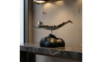 Resin Flying Sleek Figure Home Decoration Available for Purchase Office