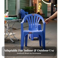 Thickened Design Stackable Monobloc Chair No Assembly Required externaldoor Furniture Easy to Clean Patio Seating Long-lasting for Restaurant Owners, Event Organizers, Homeowners, Night Market, Food Stall, Beach, Garden