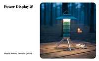 Multi-Functional Multifunctional Tent Light Lightweight Lighthouse Design Camp Lamp Power Bank Function Rechargeable Outdoor Flashlight Waterproof for Campers, Hikers, Anglers, Emergency
