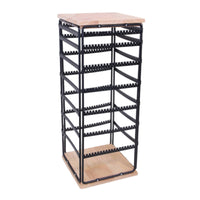 7 Tier Rotating Rack Light Wood Rotating Earrings Display Rack Detachable Retail Fixture