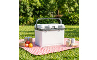 Insulated Ice Chest with Ice Packs Lightweight Hard-Sided Chiller with Handle Versatile Insulated Cooler for Camping, Barbecue