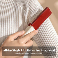 No Damage to Textile Washable Sticky Roller Strong Adhesion Washable Lint Roller Compact Design for Travelers, Homeowners, Home, Car