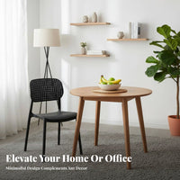 Easy to Clean Molded Plastic Side Chair Stackable Indoor Seating Lightweight Dining Stool Modern Design for Restaurant Owners, Apartment Dwellers, Study Room, Kitchen, Special Events, Balcony