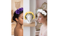 Rose Headband Elegant Rose Flower Crown Decorative Artificial Flower Headband for Women, Cosplayers, Festivals, Photo Shoots, Halloween