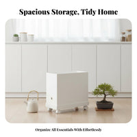Wheeled Box with Lid Large Capacity Household Storage Stackable for Homemakers