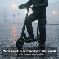 Waterproof Motorcycle Leg Warmers Easy On Off Zipper Motorcycle Leg Warmers Reflective Strips Fleece Lined Knee Guards for Children, Commuting, Skiing