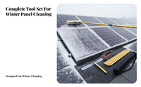 Photovoltaic Panel Snow Brush Lightweight Photovoltaic Panel Snow Extendable for Winter