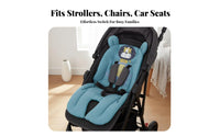 Soft Cotton Universal Stroller Cushion Breathable Universal Pushchair Pad Machine Washable for Babies, Toddlers, High Chair, Travel, Bouncer