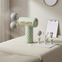 100-Level Adjustment Two-headHead Massage Type-C Charging Handheld Fascia Massager Digital Display Hand-gripGrip Massager Adjustable Speed Levels