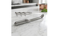 Stainless Steel Watermelon Cutter Handheld Watermelon Cutter Comfortable Grip Melon Cutter with Prongs Rust-Resistant for Home Cooks, Hosts, Kitchen, Picnics, Parties