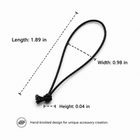 Fishing Line Phone Strap, Hand-Knotted Nylon Mobile Lanyard 4.8cm, Uniform Cord for Commuters, Festival, Parents