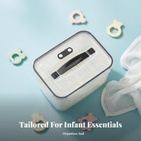 Sterilizable Portable Teether container Large Capacity Portable Soother Container Hygienic Storage Pacifier Holder Easy to Clean for Infants, Newborns, on-the-move, while on-the-moveing, in Diaper Bags, Outdoors