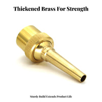 Long-Lasting Brass Direct Spray Nozzle Resistant Adjustable Fountain Nozzle Easy Installation for Landscapers, Gardeners, Landscape