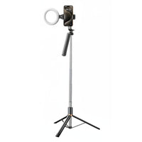 Selfie Stick Tripod Anti-Steady Bluetooth Selfie Stick Ph Single Tripod Stand Adjustable Height on-Air Presentation Broadcasting