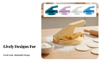 Dumpling Skin Maker Handheld Doughes Press for Dumpling Wrappers,Manual Press Tool, Convenient Homemade Dumplings,for Kitchen Restaurant