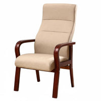 With Armrests Highrear Wooden Armchair Fabric Upholstery Seating Furniture durable Wood Frame Desk Chair Multipurpose for Game gamers, Home Office Users, Apartment Dwellers, Meeting Room, study corner, Bedroom, Small Spaces
