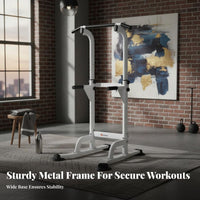 Adjustable Height Freestanding Pull-up Bar Heavy Duty Freestanding Pull up Bar Stable Design Station Non-Slip Grips for Children, Students, Home, Indoor, Garage
