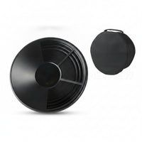 Three-Rib Gold Panning Pan Black Gold Pan Shallow Round Ore Tool Thickened