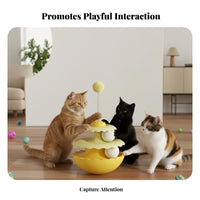 Mental Stimulation Tumbler Cat Toy Encourages Exercise Wobbling Cat Challenge Toy No Batteries Required Pet Supply Easy to Clean for Cats, Kittens, Indoor