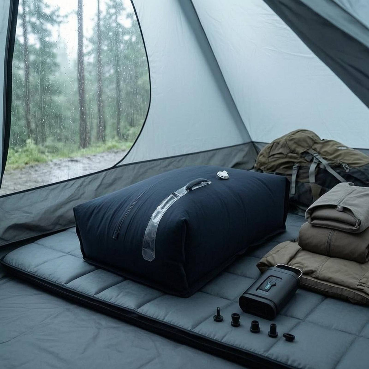 Vacuum Compression Bag One-Way Valve Vacuum Travel Bag Luggage Organizer Zipper Closure Nylon