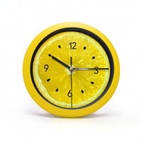 Lemon Wall Clock Bright Fruit Wall Clock Decorative Playful for Students, Kitchen, Dorm Room