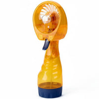 Handheld Misting Fan Operated Misting Device with Flexible PVC Fan Vanes Compact for Travelers, Commuters, Travel, Outdoor Walks, Desk