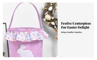 Easter Carrier Adorable Easter Bucket Reusable for Young Children, Gift Giving