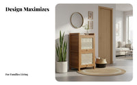 Tall Narrow Footwear Organizer Space Saving Narrow Shoe Organizer Multifunctional Entryway Storage Cabinet with Doors for Homeowners, Hallway