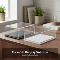 High Clarity 1:87 Scale Car Display Case Glueless Assembly Model Car Display Box Detachable Design for Collectors, Hobbyists