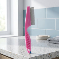 Dog Grooming and Cat Grooming Tool with Lice Combs, Stainless Steel Pet Comb for Long Haired Coats, Smooth Fine Teeth Grooming Brush, Pet Comb