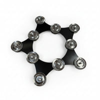 Star Tambourine Lightweight Jingle Disc Tambourine Disc Easy to Use Percussion Accessory Ergonomic for Percussionists