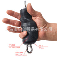 TPE-Coated Double Ring Handle Pair for Fitness Equipment