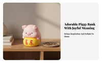 Cute Pig Savings Bank Great Gift Idea Pig Bank Large Capacity Room Decoration for Girls, Adults, Desktop