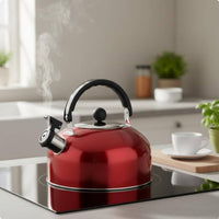 Whistling Kettle Fast Boiling Stainless Steel Tea Kettle Large Capacity Stainless Steel Teapot for Campers, RV Trips