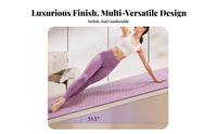 Exercise Mat Shock Absorption Thick Exercise Mat Sound Dampening for Women, Beginners, Home Gym, Pilates