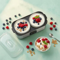 Digital Control Panel Electric Yogurt Maker Clear Lid Stainless Steel Yogurt Maker Rectangular Design Automatic Fermenter Low Power