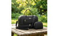Travel Duffel Bag with Toiletry Pouch Large for Weekend Trips, Overnight Stays