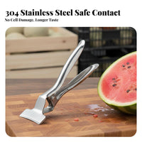 Stainless Steel Fruit Clamp Long-Lasting Water Fruit Splitter Tongs Water Fruit Breaking Tool Easy to Use Fruit Display Clamp