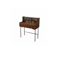 French aesthetic Single-Drawer Dressing Stand Vintage Design Makeup Table Space-Saving Vanity Desk space-efficient Size for Apartment Dwellers, Teenagers, Gift Givers, Small Spaces, Cloakroom, Home