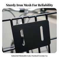 Heavy-Duty Electric Scooter Basket Long-Lasting Front Handlebar Basket Rust-Resistant