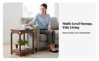 Compact Size Two-Tier Pedestal Table Multi-Purpose Plant Stand Easy Assembly Indoor Furnishing Strong Load-Bearing for Interior Design Enthusiasts, Apartment Dwellers, Aquarium Hobbyists, Living Room, Small Areas, Bedroom, Entryway