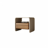 Minimalist Design Single-Drawer Bedside Table Modern design Bedroom Furniture Luxury Feel Nightstand accessible Shelf for Homeowners, Apartment Dwellers, Students, Dorm Room, Hotel, Office, Entryway